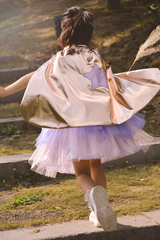 Super Duper Tutu, Cape & Mask Lilac/Rose Gold - Size 4/6