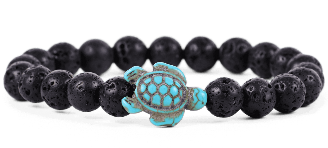 Fahlo Bracelet Turtle Lava Stone