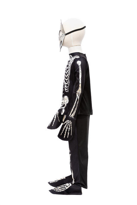Glow in the Dark Skeleton Shirt Pants Mask Size 5-6