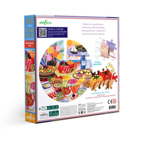 Mediterranean Table 500 Piece Round Puzzle