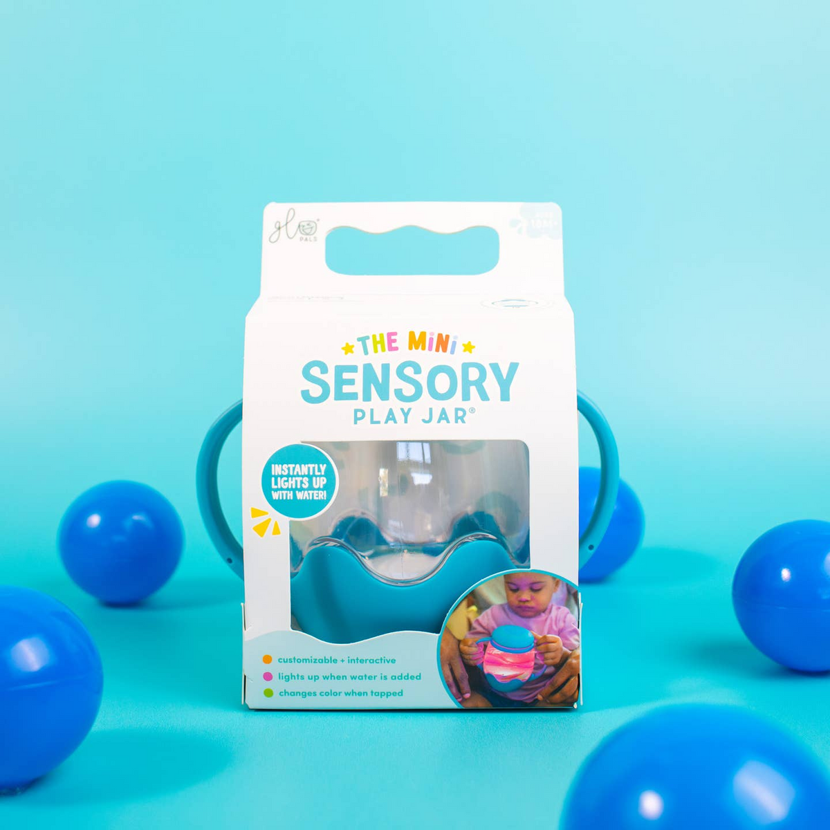 Mini Sensory Play Jar Gift Set - Blue/Blue Lagoon