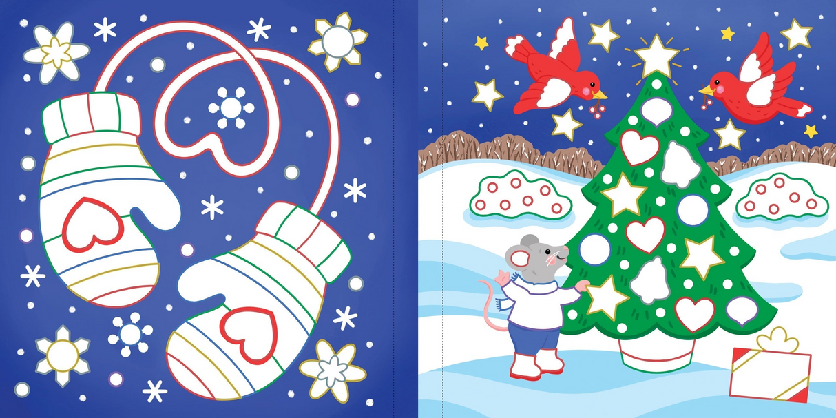 Color-By-Foil Sticker Book - Christmas