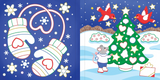 Color-By-Foil Sticker Book - Christmas