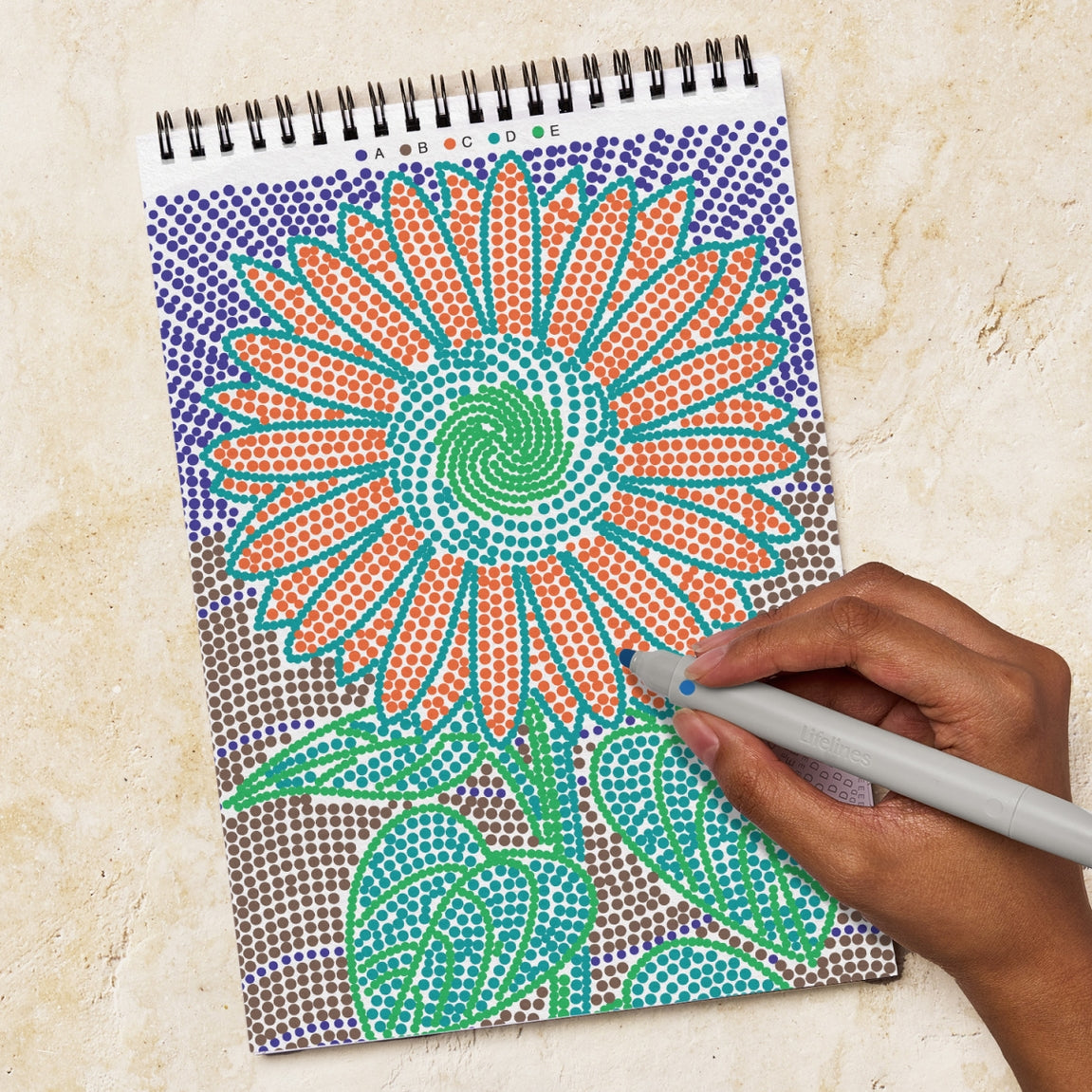 Lifelines Flowart Dot By Letter Botanicals