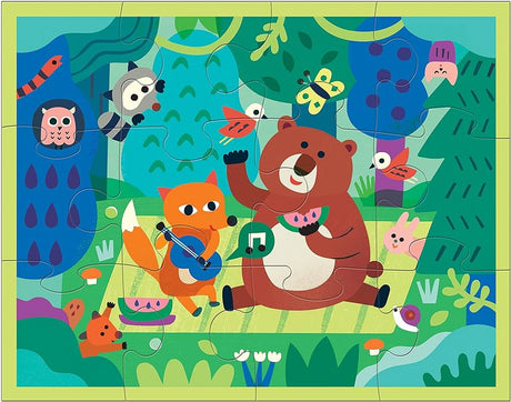 Woodland Picnic 12 Piece Puzzle Pouch
