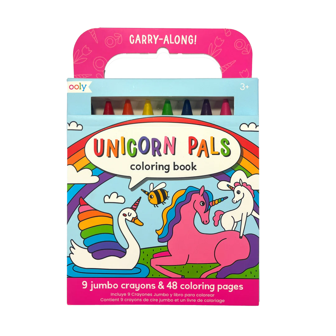 Carry Along Unicorn Pals Coloring Book and Crayon Set