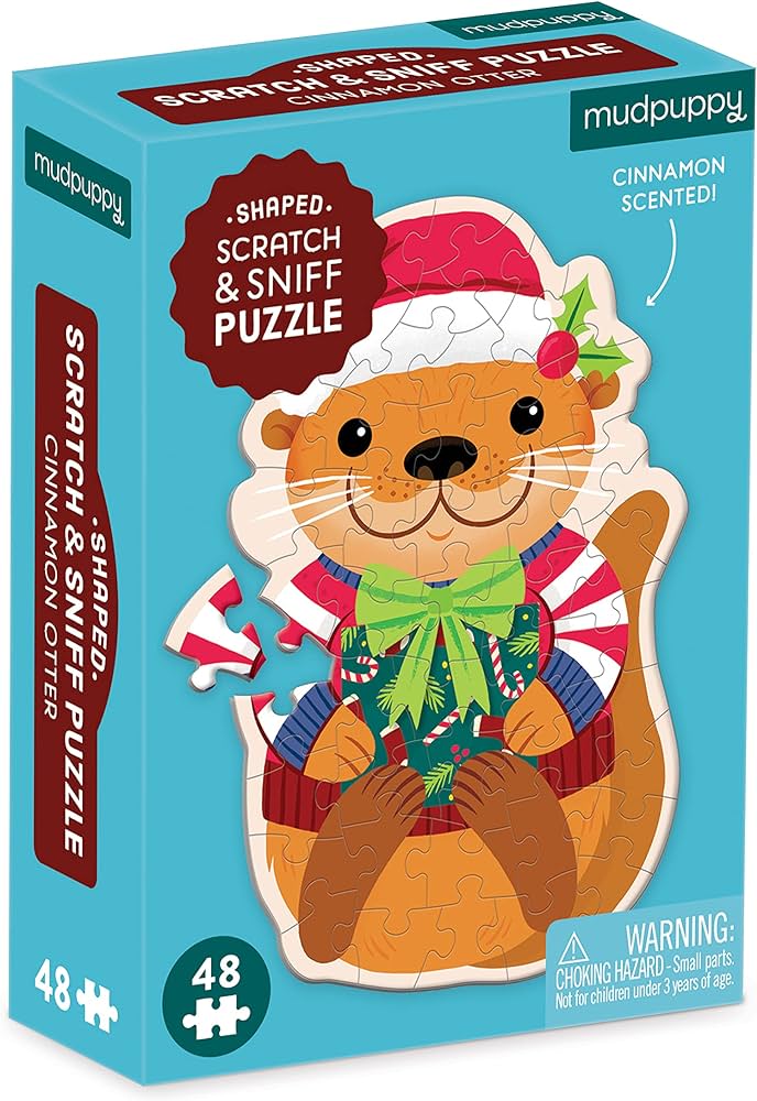 Scratch and Sniff Cinnamon Otter 48-Piece Mini Puzzle