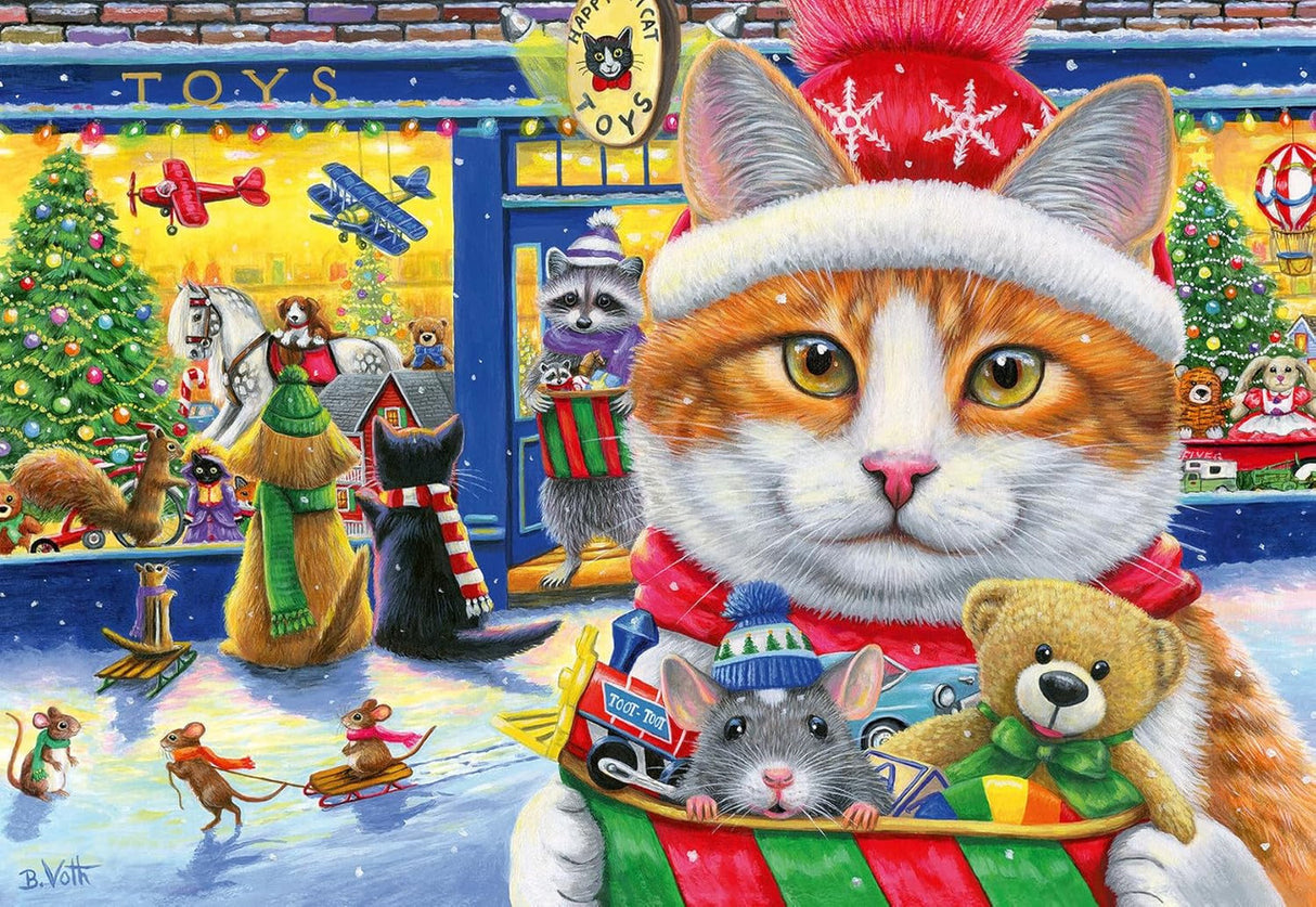 Christmas Kitties 24 Piece Jigsaw Puzzle