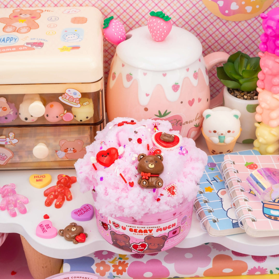 I Love You Beary Much Cloud Kawaii Slime