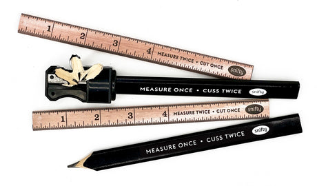Wood & Work Carpenter Pencils & Sharpener