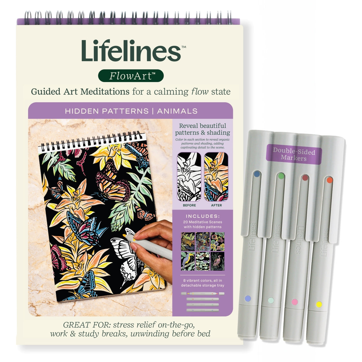 Lifelines Flowart Hidden Patterns Animals
