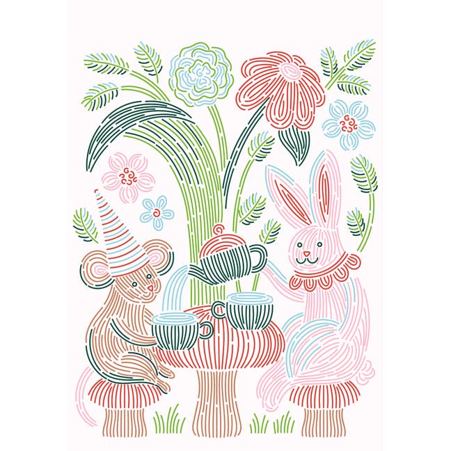 Lifelines FlowArt: Trace-By-Line, Woodland Whimsy