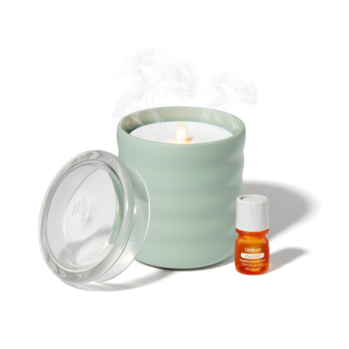 Lifelines Flameless Candle Diffuser Bubble Green