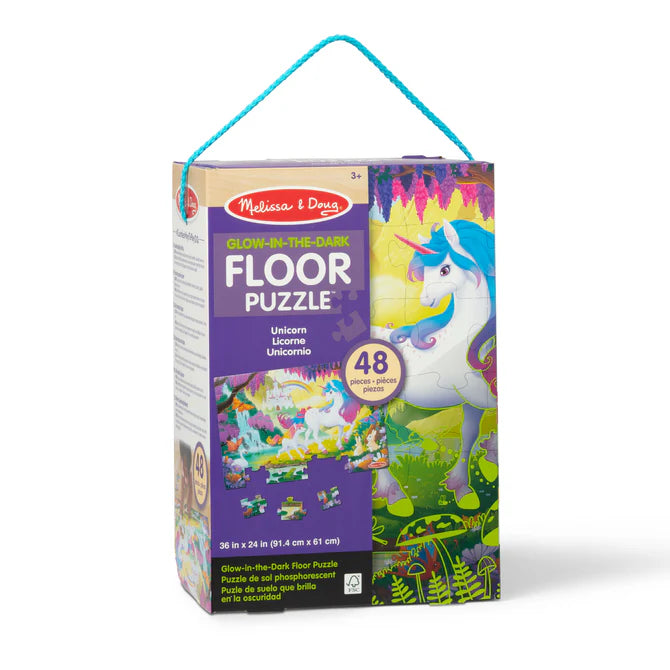 Glow In The Dark Unicorn Floor Puzzle
