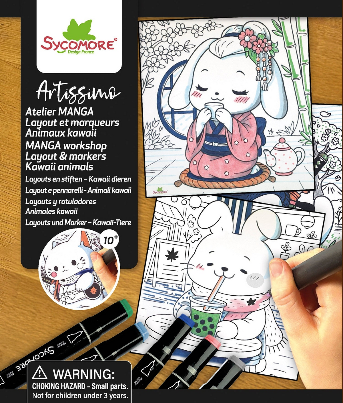 Artissimo -S Layout and Markers Kawaii Animals - 10y+