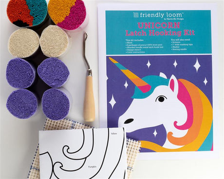 Harrisville Designs Unicorn Latch Hooking Kit