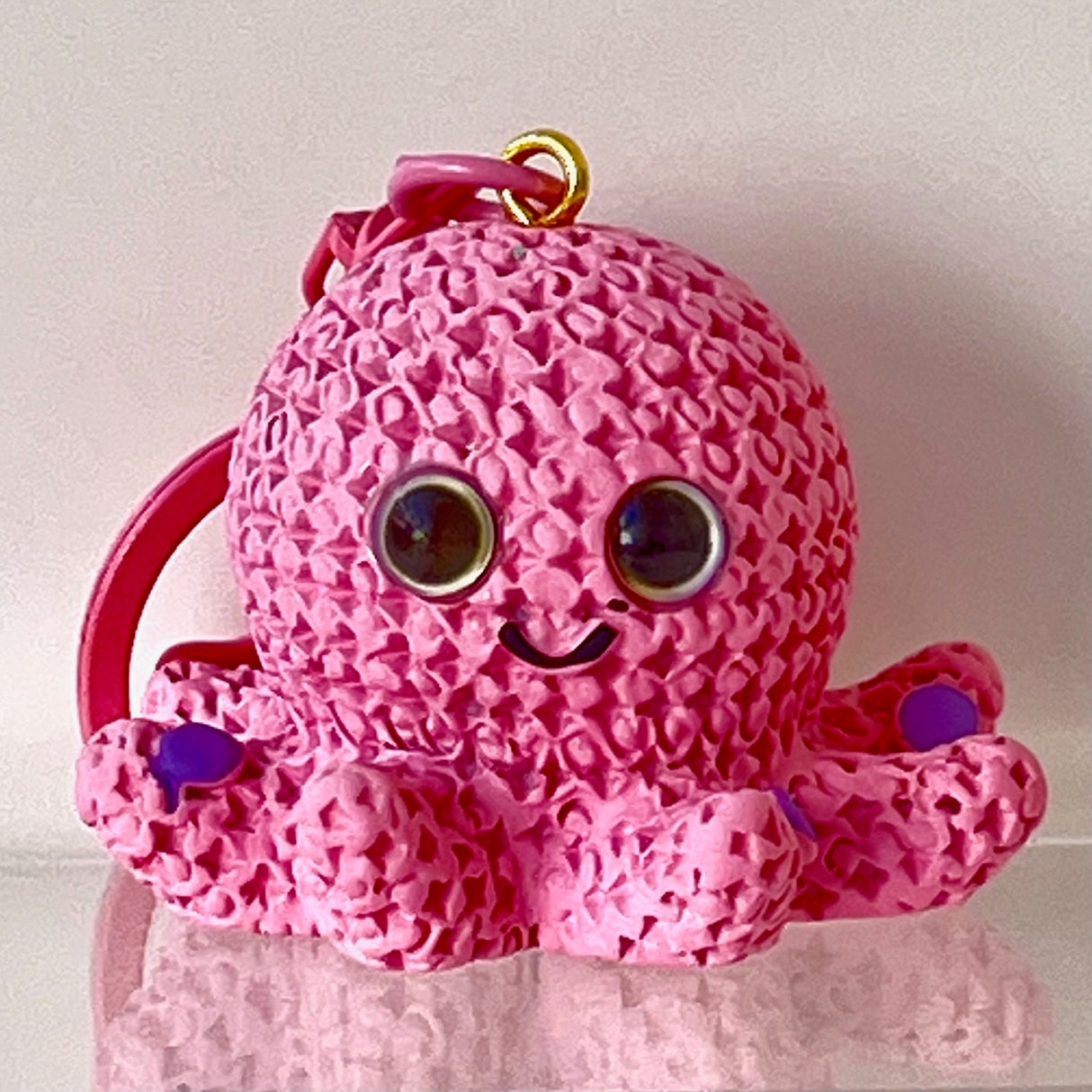 BC Mini Knitted Octopus Key Charm