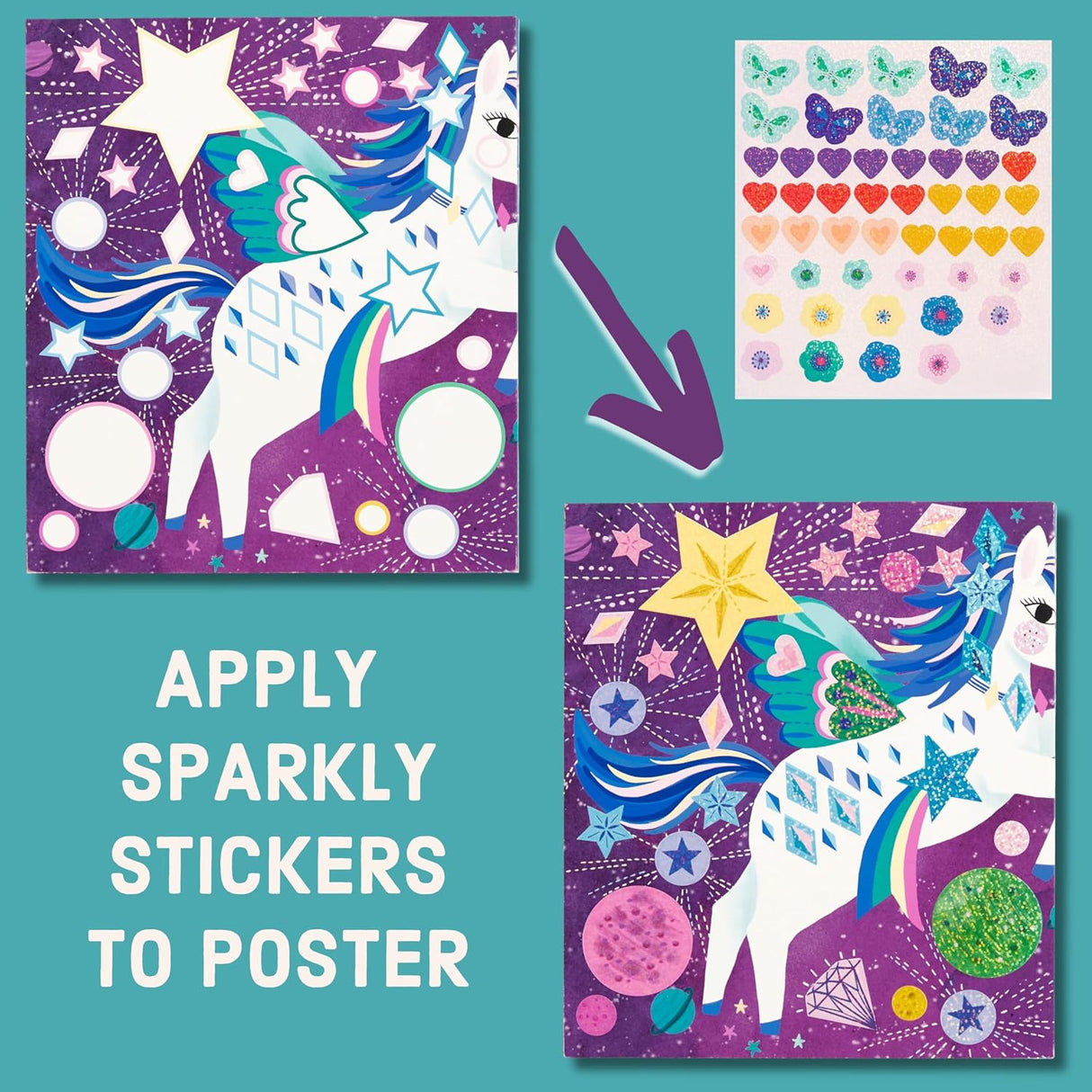 Sticker Set Unicorn Magic