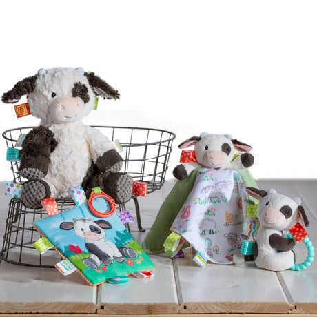 Taggies Buttercup Cow Crinkle Me