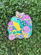 iHeartArt Marker By Numbers Garden Stone Frog & Mushroom