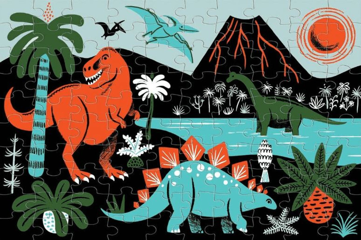 Puzzle 100 Glow Dinosaurs