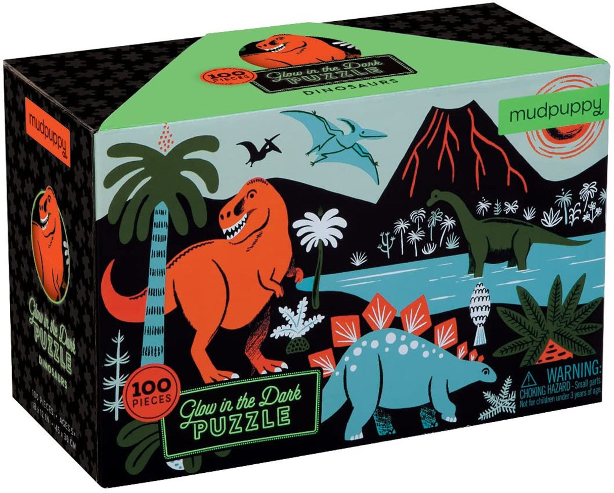 Puzzle 100 Glow Dinosaurs