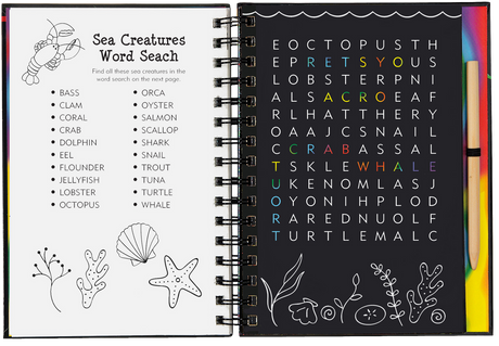 Games and Puzzles Ocean World Scratch and Sketch