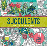Artist's Coloring Books: Succulents
