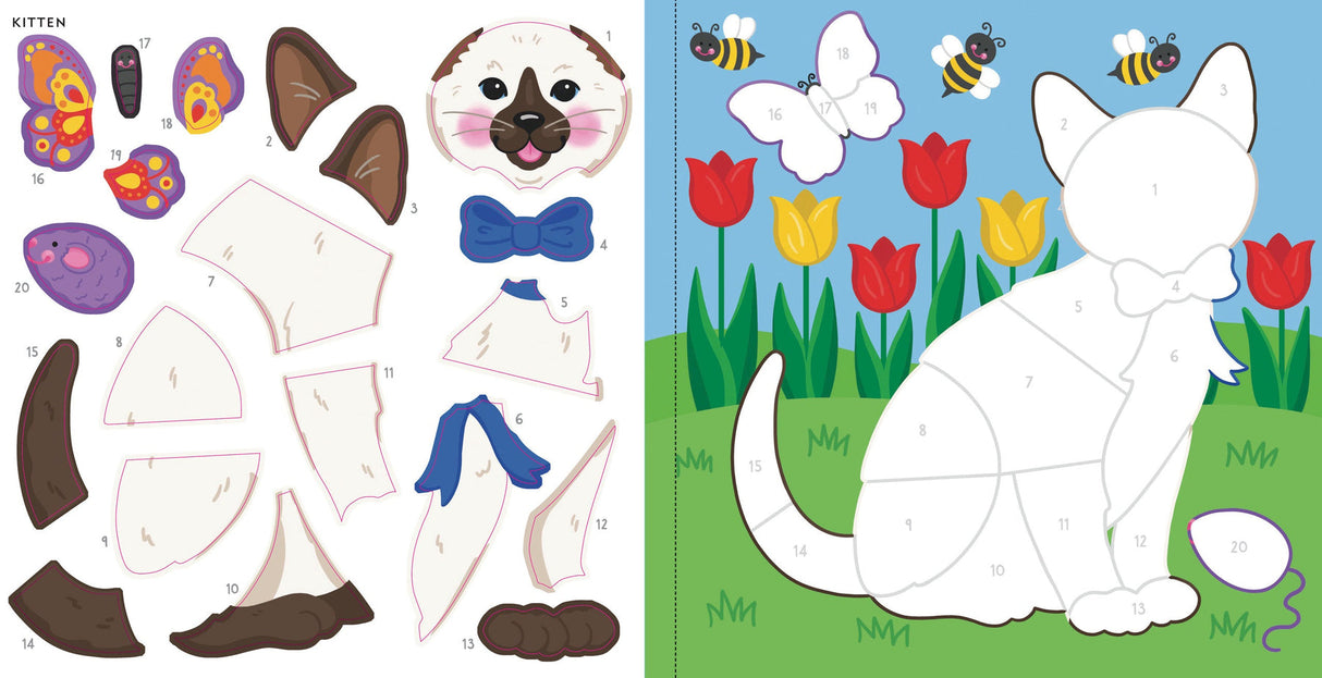 My First Color-by-Sticker Book -- Furry Friends