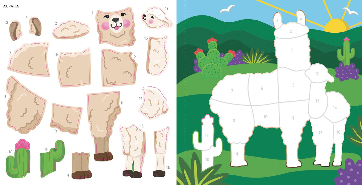 My First Color-by-Sticker Book -- Furry Friends