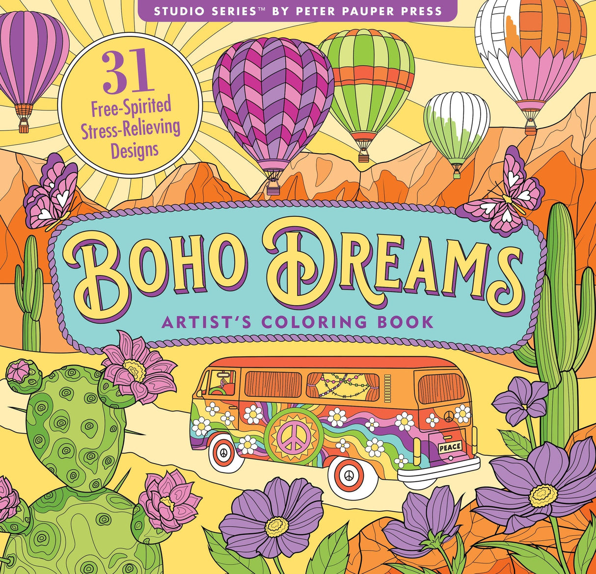 Artist's Coloring Books: Boho Dreams