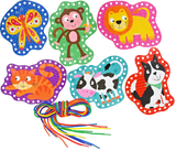 Animals Lacing Cards