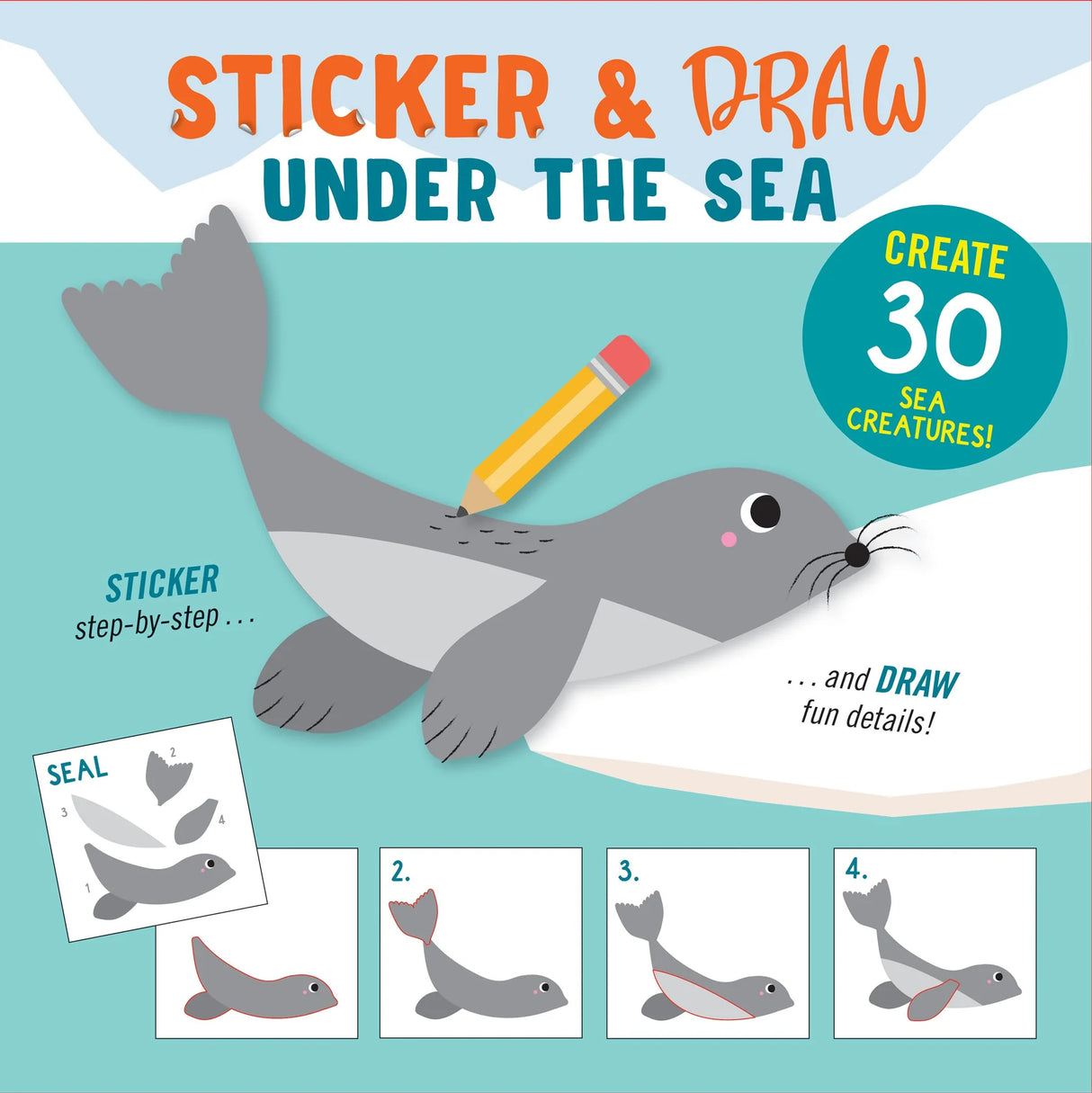 Draw-by-Sticker Book - Under the Sea