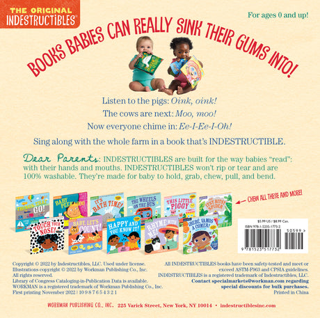 Old MacDonald Had a Farm Indestructibles Book