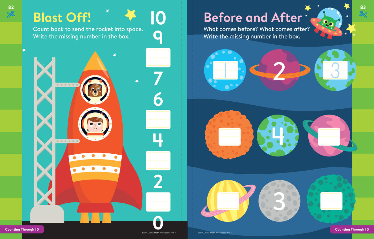 Brain Quest Math Workbook: Pre-Kindergarten