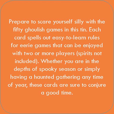 After Dinner Amusements: Ghoulish Games