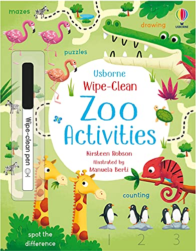 Usborne Wipe-Clean Zoo Activities