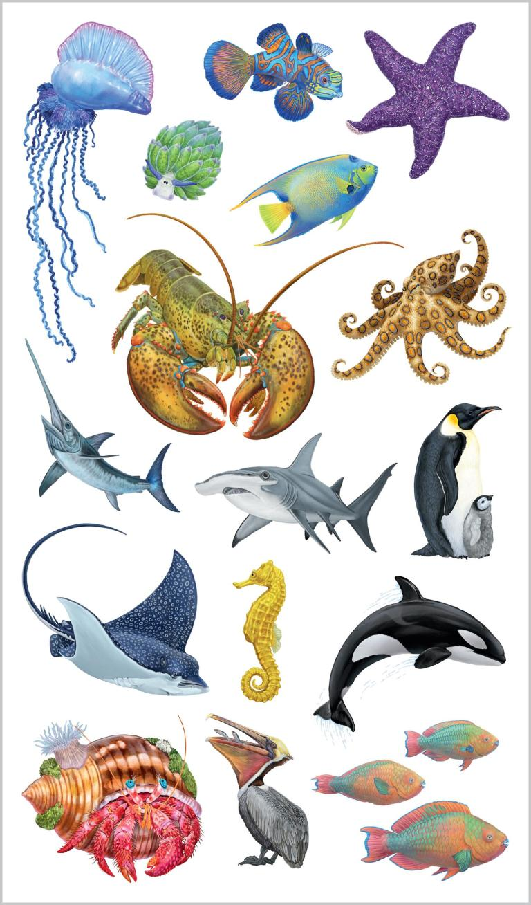 Watery World of Tattoo Ocean Animals