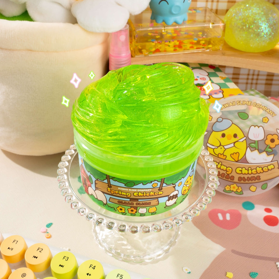 Spring Chicken Clear Kawaii Slime