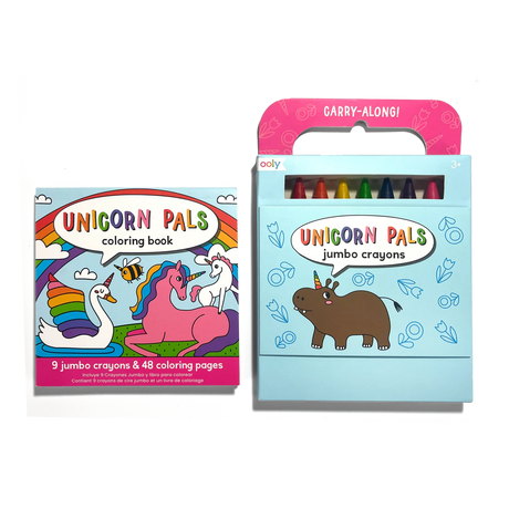 Carry Along Unicorn Pals Coloring Book and Crayon Set