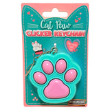 Paw Print Clickers Keychain