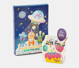 Alien Birthday Cake Card - Vanilla