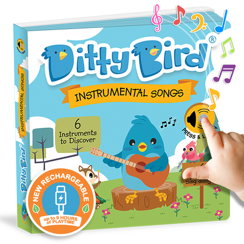 Ditty Bird Instrumental Children's Songs Talking Book
