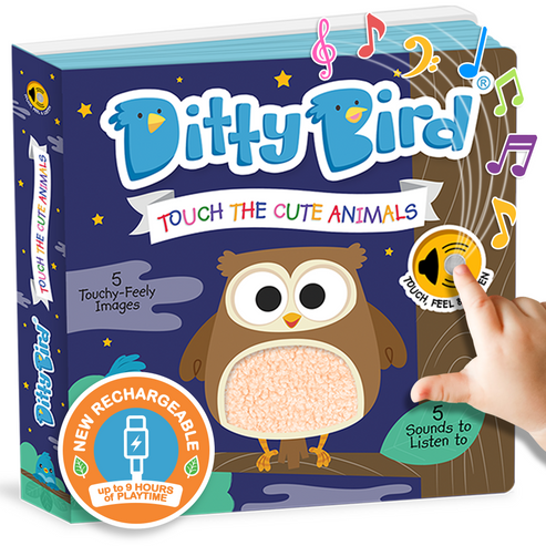 Ditty Bird Touch the Cute Animals Talking Book