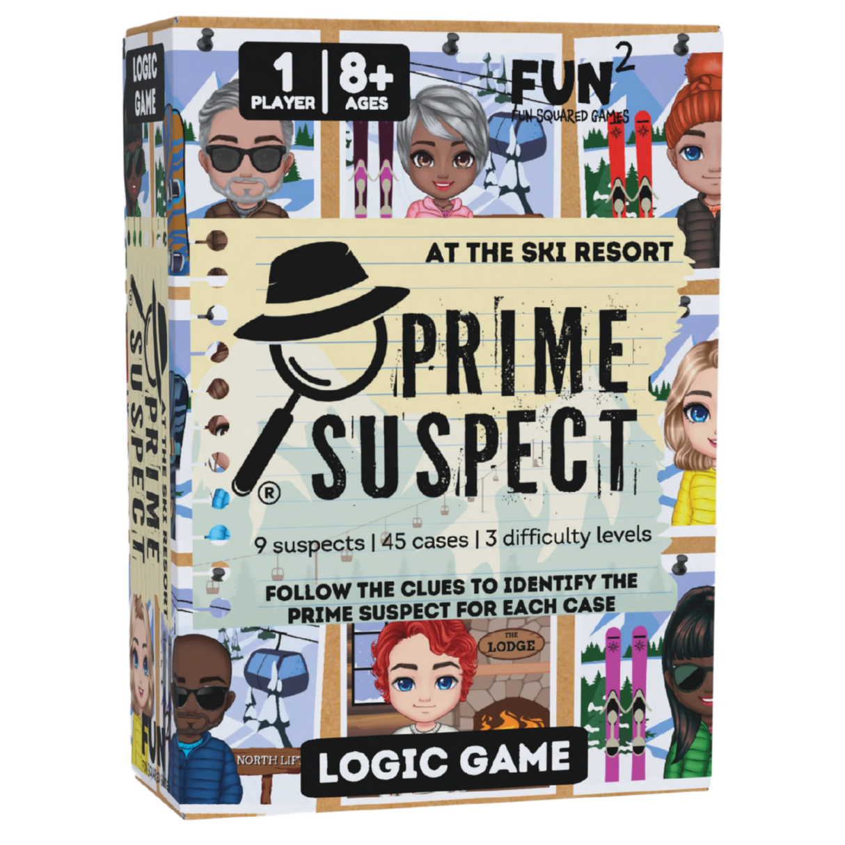 Prime Suspect Card Game At the Ski Resort