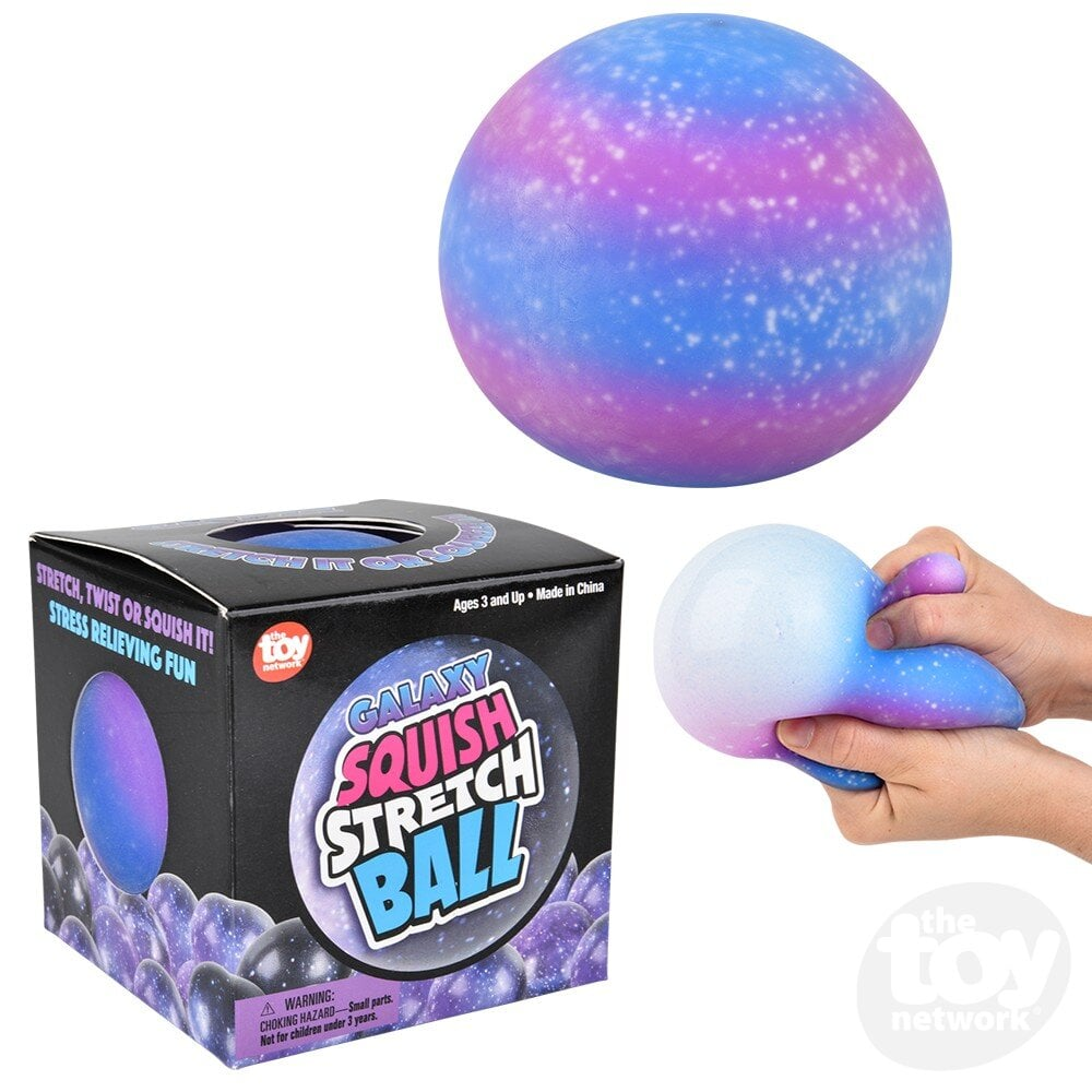 Squish and Stretch Galaxy Gummy Ball 4"