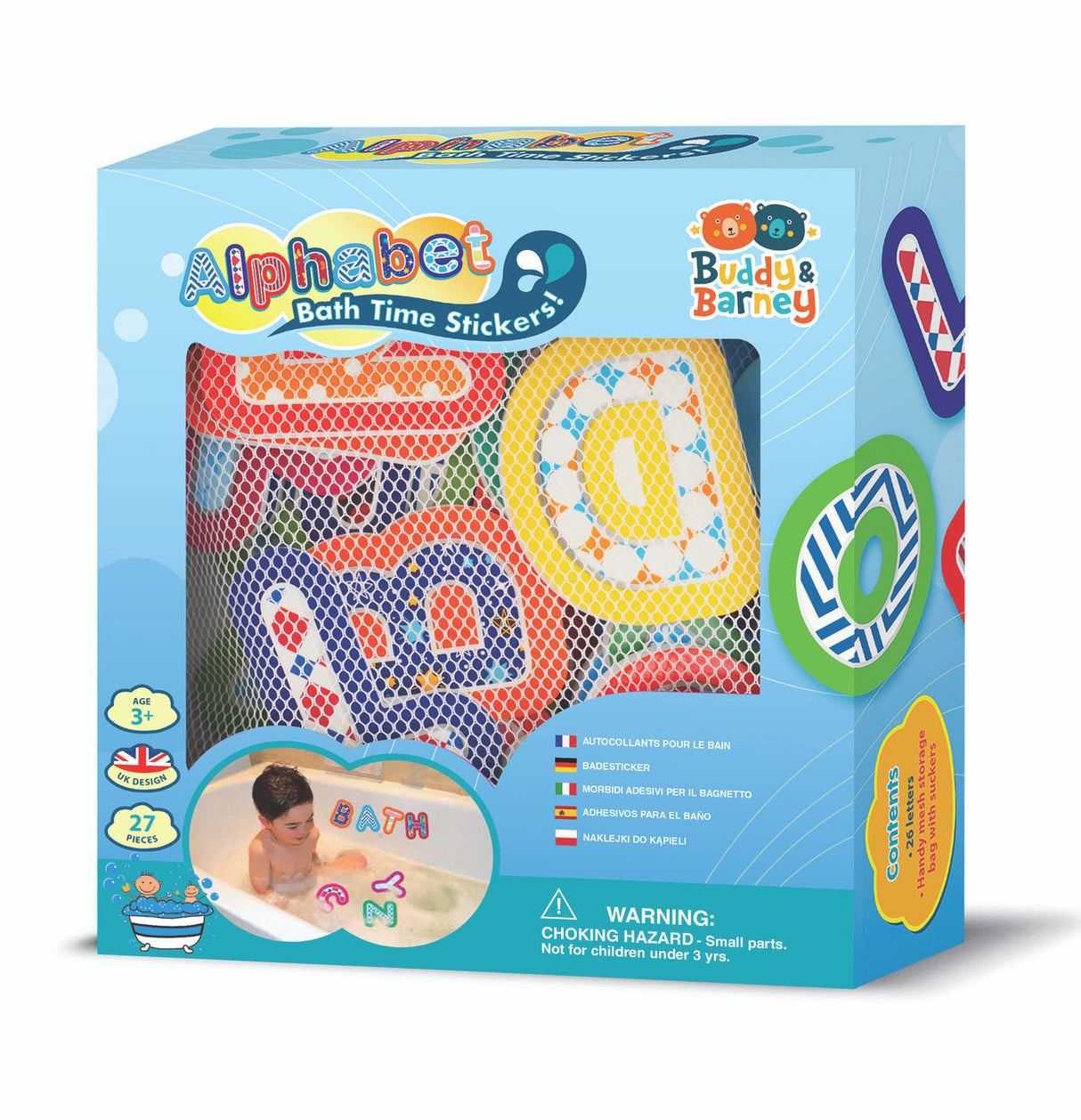 Bath Time Stickers Alphabet