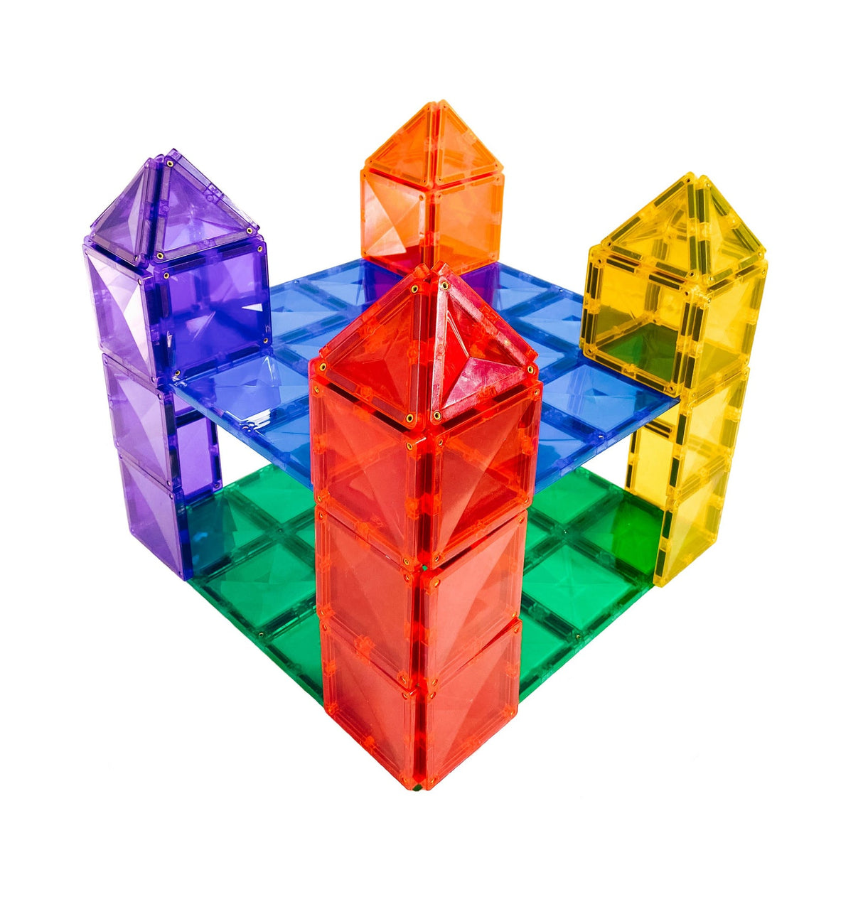Connetix Rainbow Blue and Green Base Plate 2 pc