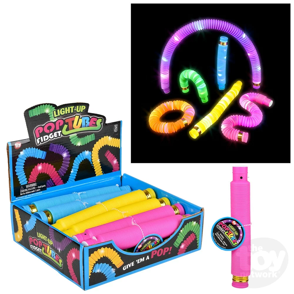 Light-Up Pop Tube Fidget 8"