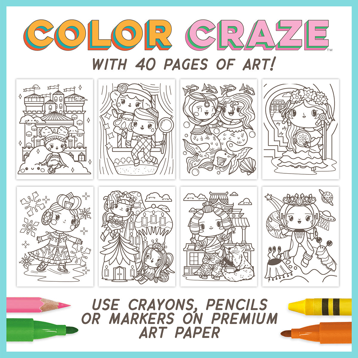 Color Craze Coloring Book Princess